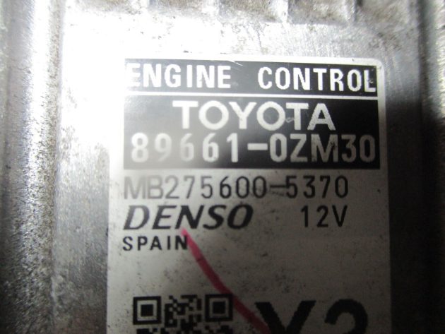 2015 GENUINE TOYOTA AURIS 1.8 HYBRID ENGINE ECU CONTROL MODULE 89661-0ZM30 - Image 2