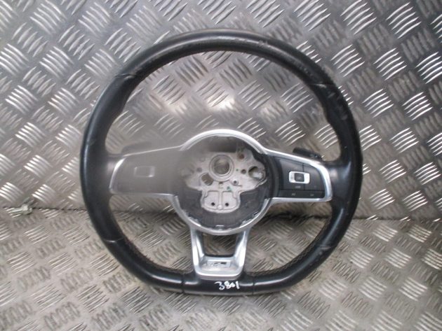 2018 VW GOLF MK7.5 FRONT DRIVERS MULTIFUNCTIONAL STEERING WHEEL 5Q0419091JH OEM