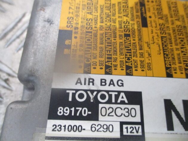 2014 GENUINE TOYOTA AURIS ECU SRS BAG CONTROL MODULE UNIT 8917002C30 - Image 3