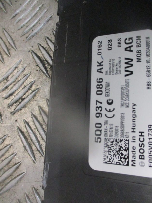 2014 GENUINE VW GOLF MK7 SV BCM BODY CONTROL MODULE UNIT 5Q0937086AK - Image 3