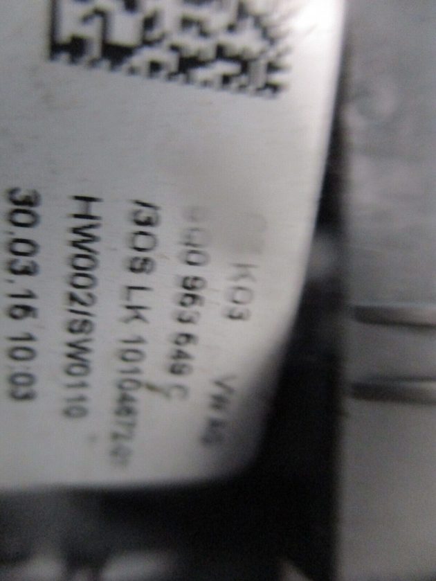 2015 GENUINE AUDI A3 8V STEERING WHEEL SLIP RING SQUIB 5Q0963549C - Image 3