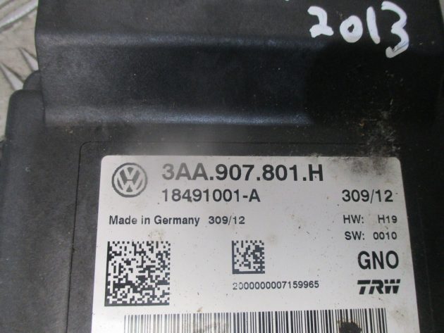 2013 GENUINE VW SHARAN 7N ELECTRIC PARKING BRAKE CONTROL MODULE ECU 3AA907801H - Image 2