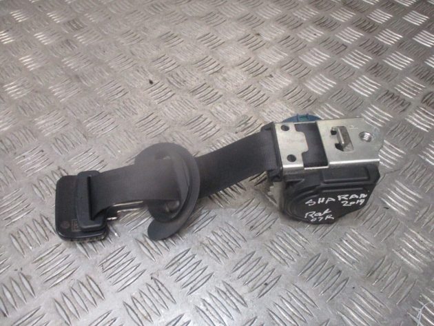 2013 GENUINE VW SHARAN 7N 3RD ROW REAR RIGHT DRIVER SIDE SEAT BELT 7N0857812 - Image 2