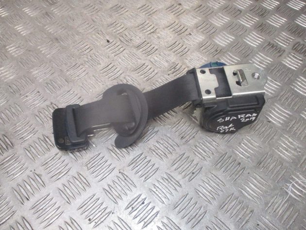 2013 GENUINE VW SHARAN 7N 3RD ROW REAR RIGHT DRIVER SIDE SEAT BELT 7N0857812 - Image 3