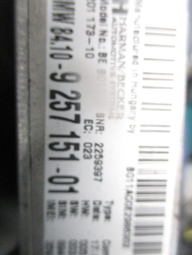 2013 GENUINE BMW 3 SERIES BLUETOOTH CONTROL MODULE UNIT 925715101 - Image 4