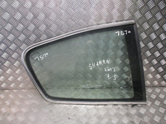2013 GENUINE VW SHARAN REAR LEFT PASSENGER SIDE REAR QUARTER GLASS NSR - Image 2