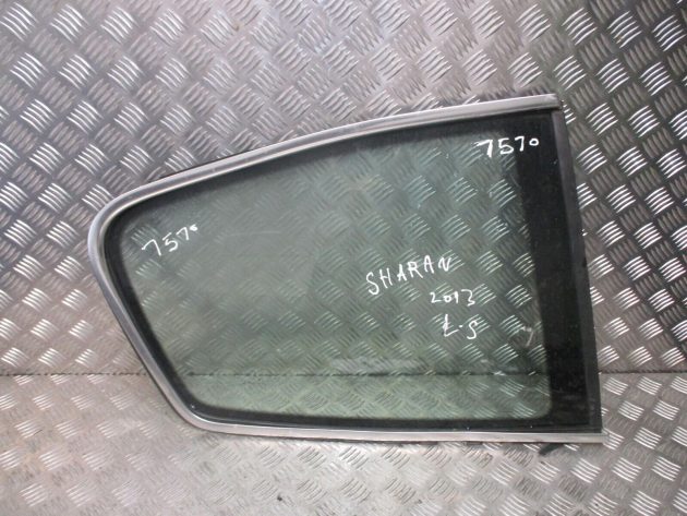 2013 GENUINE VW SHARAN REAR LEFT PASSENGER SIDE REAR QUARTER GLASS NSR - Image 3
