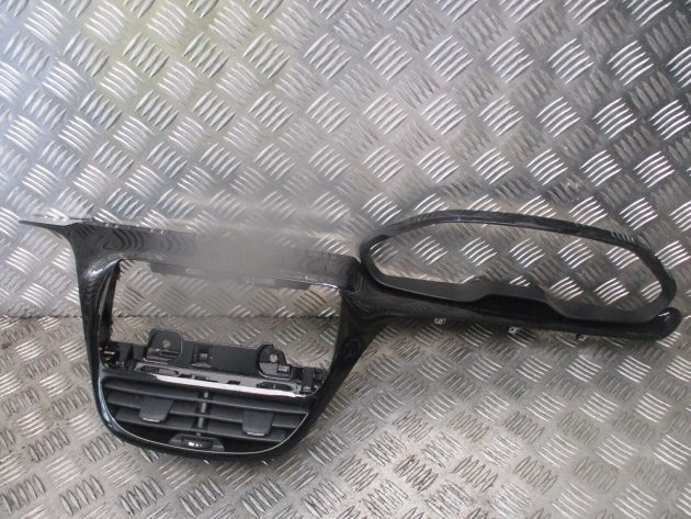 2017 PEUGEOT 208 FRONT DASHBOARD HEATER AC SURROUND TRIM PANEL 9875839677 OEM - Image 2