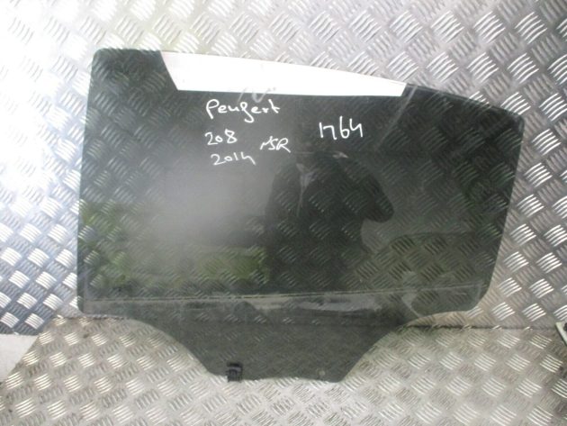 2014 GENUINE PEUGEOT 208 REAR LEFT PASSENGER SIDE DOOR WINDOW GLASS NSR