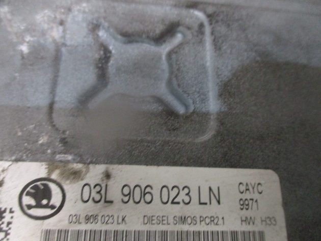 2013 GENUINE SKODA RAPID ECU ENGINE CONTROL MODULE UNIT 03L906023LN - Image 3