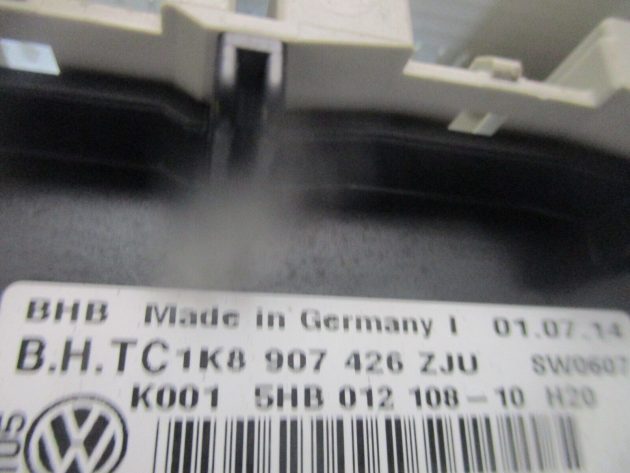 2014 GENUINE VW JEETA HEATER AC CLIMATE CONTROL SWITCH PANEL 5HB012108 - Image 4