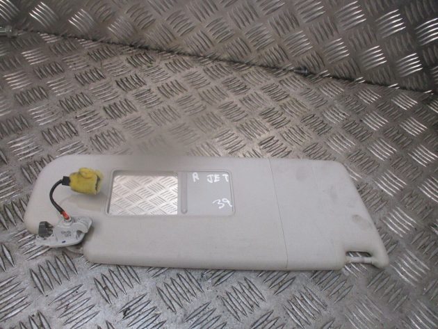 2014 GENUINE VW JEETA FRONT RIGHT DRIVER SIDE SUN VISOR OSF - Image 3