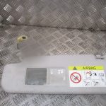 2014 GENUINE VW JEETA FRONT LEFT PASSENGER SIDE SUN VISOR NSF