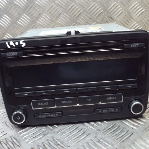 2012 GENUINE VW POLO 6R RADIO CD PLAYER HEAD UNIT 5M0035186L