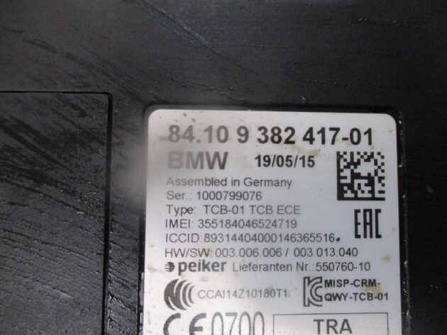 2014 GENUINE BMW 3 SERIES BLUETOOTH CONTROL MODULE 9382417-01 - Image 2