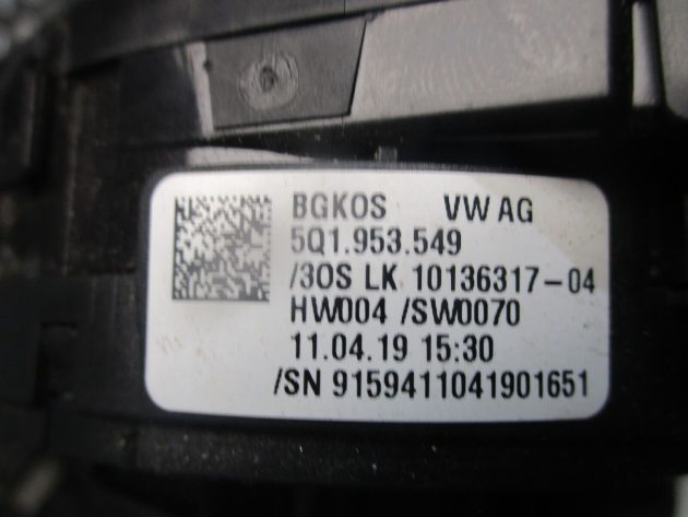 2019 GENUINE AUDI Q2 STEERING WHEEL SLIP RING SQUIB 5Q1953549 - Image 2