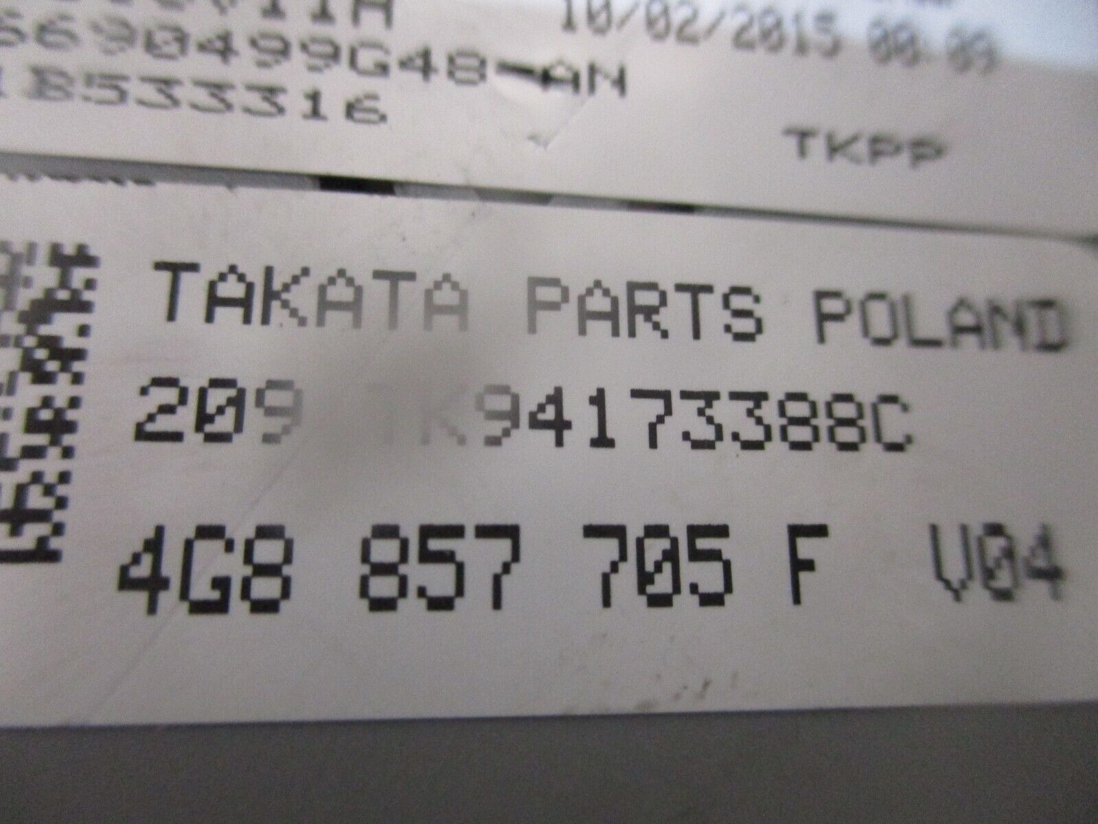 2016 GENUINE AUDI A6 4G FRONT LEFT PASSENGER SIDE SEAT BELT 4G8857705F - Image 4