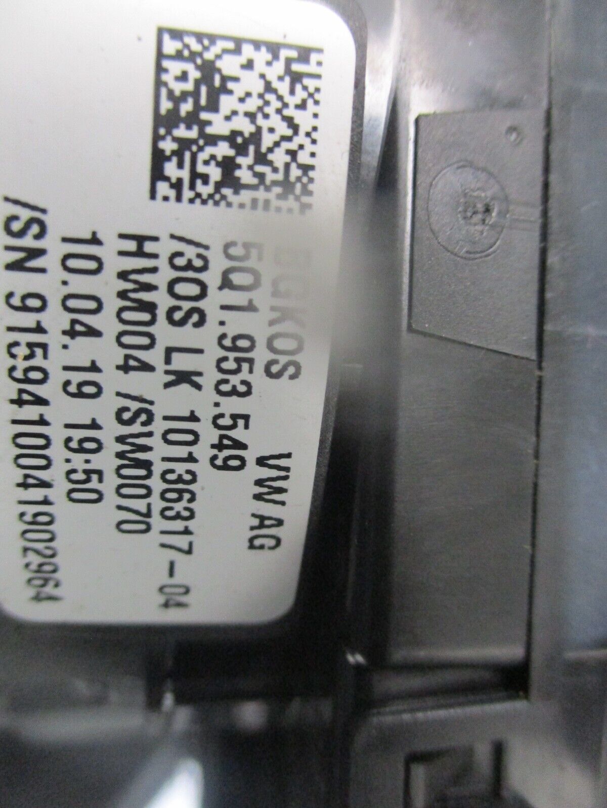 2015 GENUINE AUDI A3 8V STEERING WHEEL SLIP RING SQUIB 5Q1953549 - Image 3