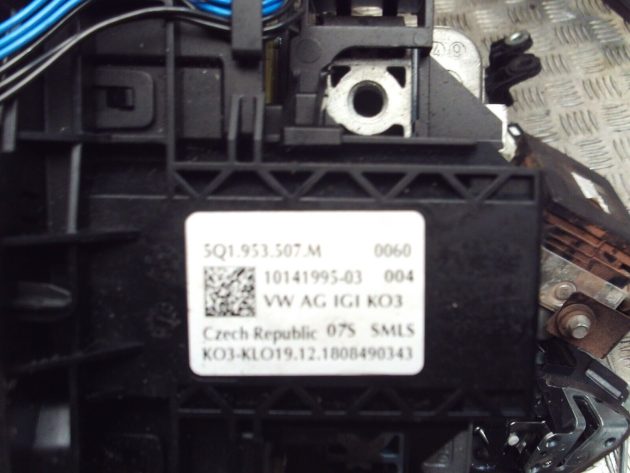 2015 VW GOLF MK7 SQUIB COMBINATION INDICATER WIPER STALK 5Q1953507M 5Q1953549 - Image 3
