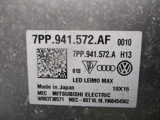 2020 GENUINE AUDI Q2 LED HEADLIGHT CONTROL MODULE 7PP941572AF - Image 2