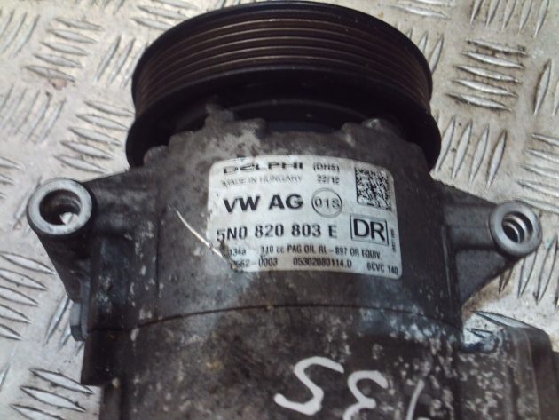 2012 VW GOLF MK6 AUDI A3 SEAT SKODA 1.6 TDI AIR CON COMPRESSOR PUMP 5N0820803E - Image 2