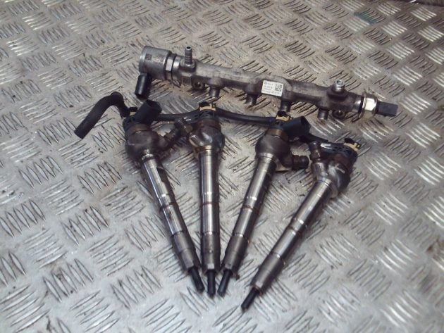 2017 VW SEAT SKODA AUDI 2.0 TDI FUEL 4X INJECTOR FUEL RAIL 04L130277AC 04L089G - Image 2