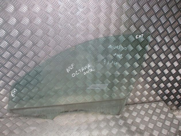 2012 GENUINE SKODA OCTAVIA FRONT LEFT PASSENGER SIDE DOOR WINDOW GLASS NSF