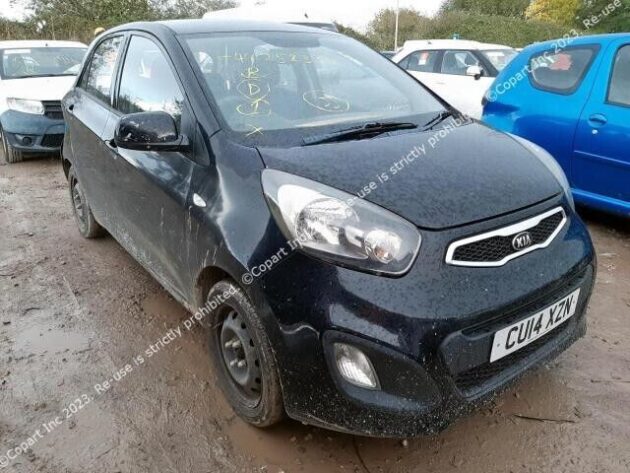 2014 KIA PICANTO G3LA BARE ENGINE BUMPER BELT BONNET BREAKING SPARES PARTS DOOR - Image 2
