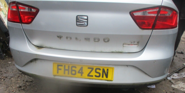 2014 GENUINE SEAT TOLEDO REAR BUMPER COMPLETE