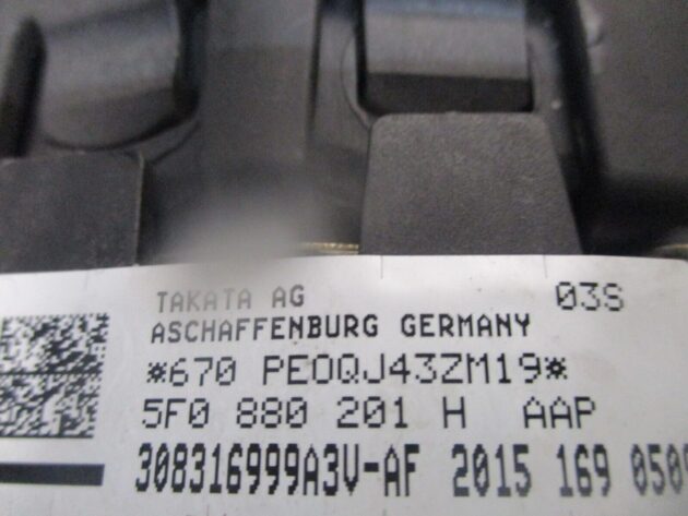2016 GENUINE SEAT LEON FRONT RIGHT DRIVERS SIDE STEERING WHEEL BEG 5F0880201H - Image 4