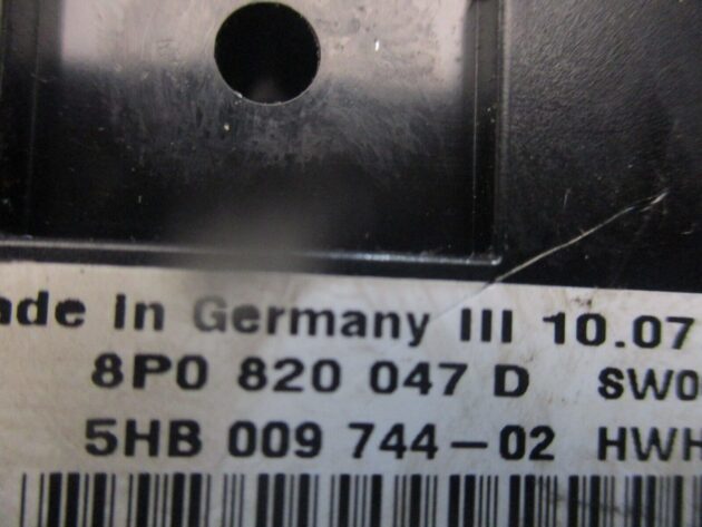 2012 GENUINE AUDI A3 AC HEATER CLIMATE CONTROL SWITCH PANEL 8P0820047D - Image 4