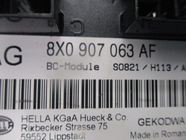 2018 GENUINE AUDI A1 8X BCM BODY CONTROL MODULE UNIT 8X0907063AF - Image 2