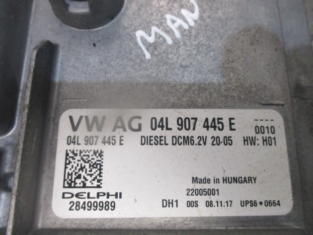 2015 GENUINE AUDI A3 8V 1.6TDI MANUAL ENGINE ECU CONTROL UNIT 04L907445E - Image 2