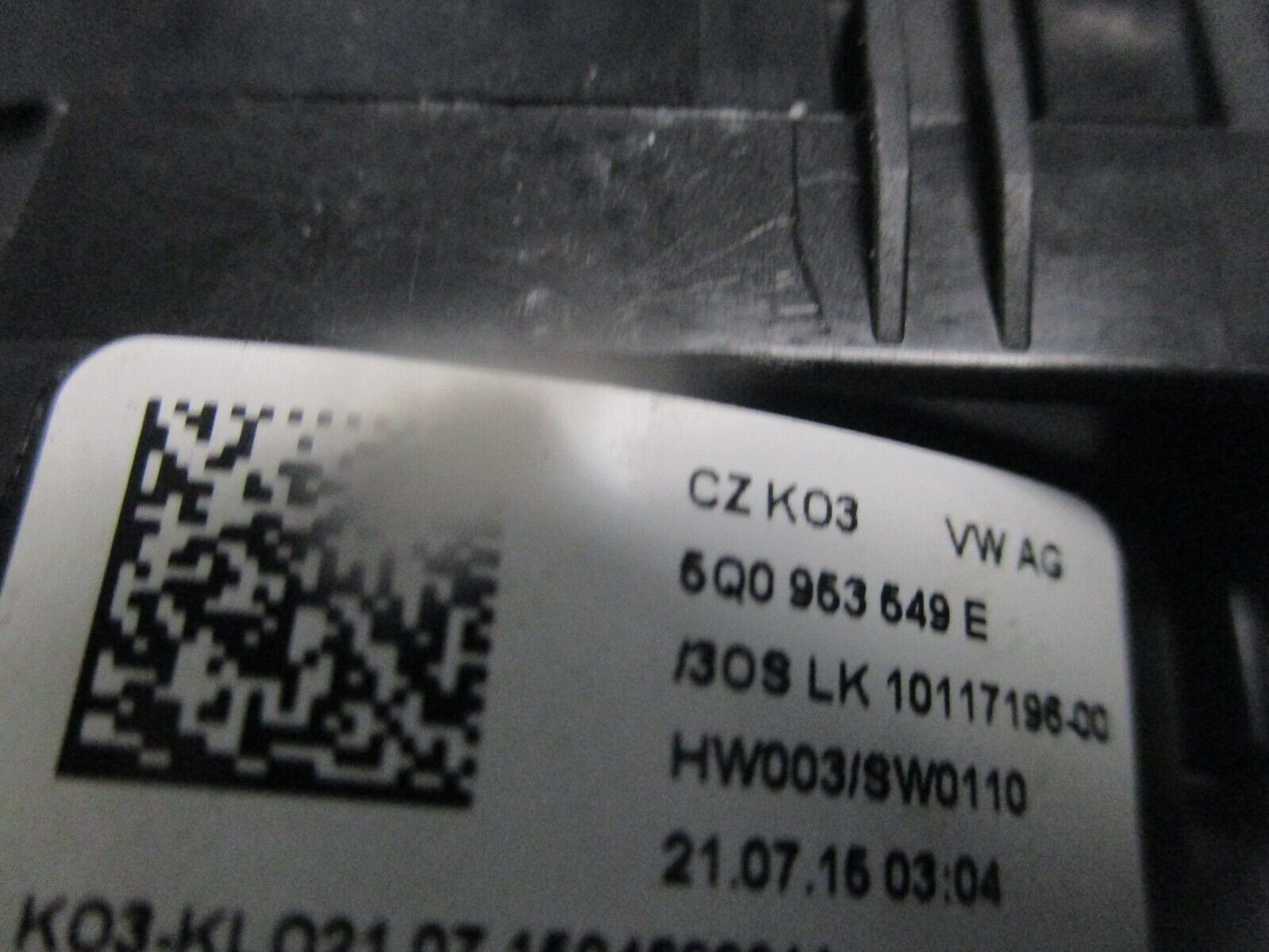 2015 GENUINE VW GOLF MK7 STEERING WHEEL SLIP RING CLOCK SQUIB 5Q0953549E - Image 3