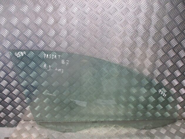 2013 GENUINE VW PASSAT B7 FRONT RIGHT DRIVER SIDE WINDOW GLASS OSF