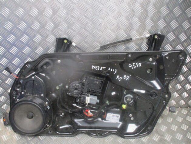 2013 VW PASSAT B7 FRONT RIGHT DRIVER SIDE WINDOW REGULATER & MOTOR 3AA837756 - Image 2