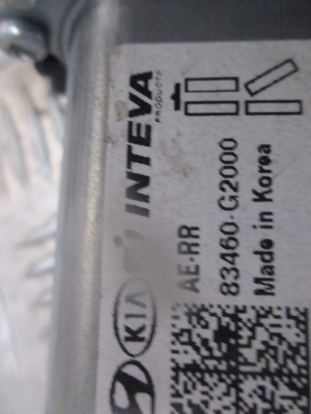2018 GENUINE HYUNDAI IONIQ REAR RIGHT DRIVER SIDE DOOR WINDOW MOTOR 83460G2000 - Image 3