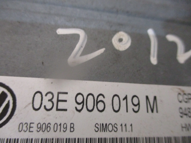 2013 GENUINE VW POLO 6R 1.2 PETROL ECU ENGINE CONTROL MODULE UNIT 03E906019M - Image 3