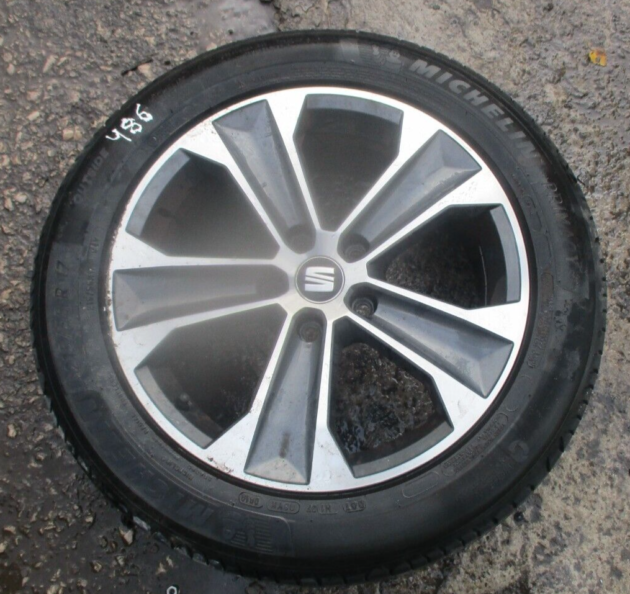 2017 GENUINE SEAT ATECA 17''INCH ALLOY WHEEL TYRE 215/55 R17 575601025K