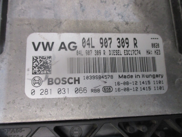 2016 GENUINE AUDI A3 8V MANUAL ENGINE ECU CONTROL UNIT MODULE 04L907309R - Image 2