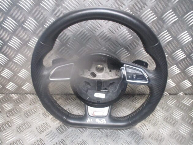 2018 AUDI A1 DRIVERS FRONT FLAT BOTTOM MULTIFUNCTION STEERING WHEEL 8XA419091F