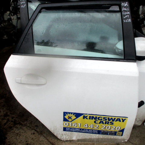 2014 GENUINE TOYOTA AURIS REAR RIGHT DRIVER SIDE BARE SHELL DOOR OSR
