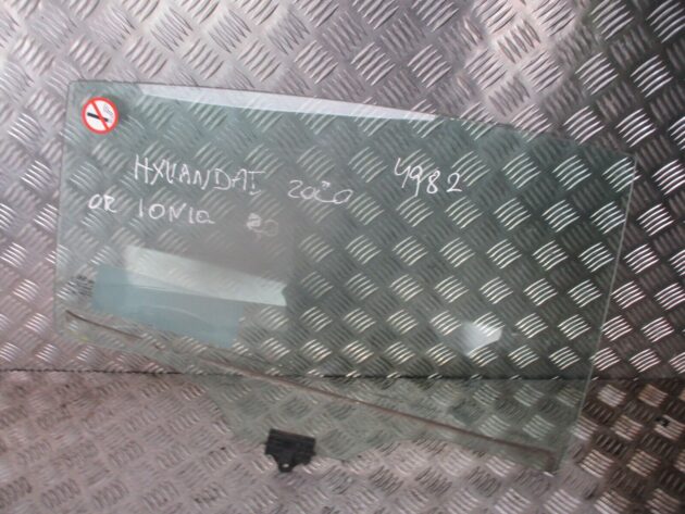 2020 GENUINE HYUNDAI IONIQ DRIVER RIGHT SIDE REAR DOOR WINDOW GLASS - Image 3