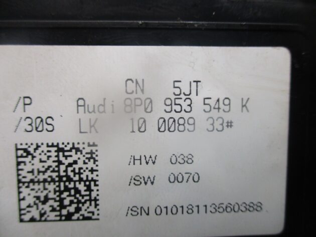 2012 GENUINE AUDI A3 8P STEERING CONTROL MODULE 8P0953549K - Image 2