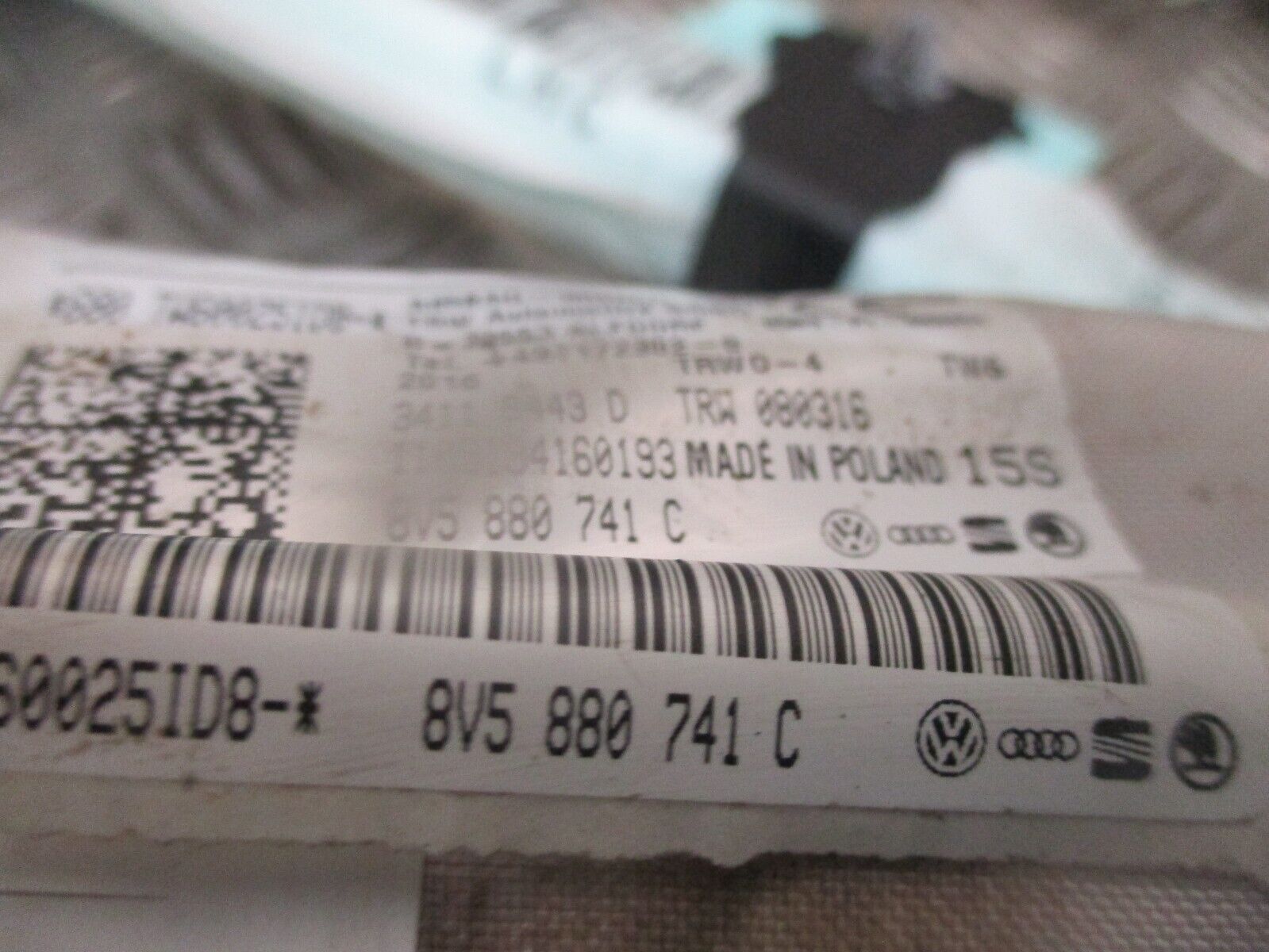 2016 AUDI A3 8V SALOON FRONT LEFT PASSENGER SIDE CURTAIN ROOF BAG 8V5880741C OEM - Image 3