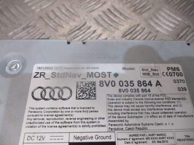 2013 GENUINE AUDI A3 8V MMI MULTIMEDIA CONTROL UNIT 8V0035864A - Image 2