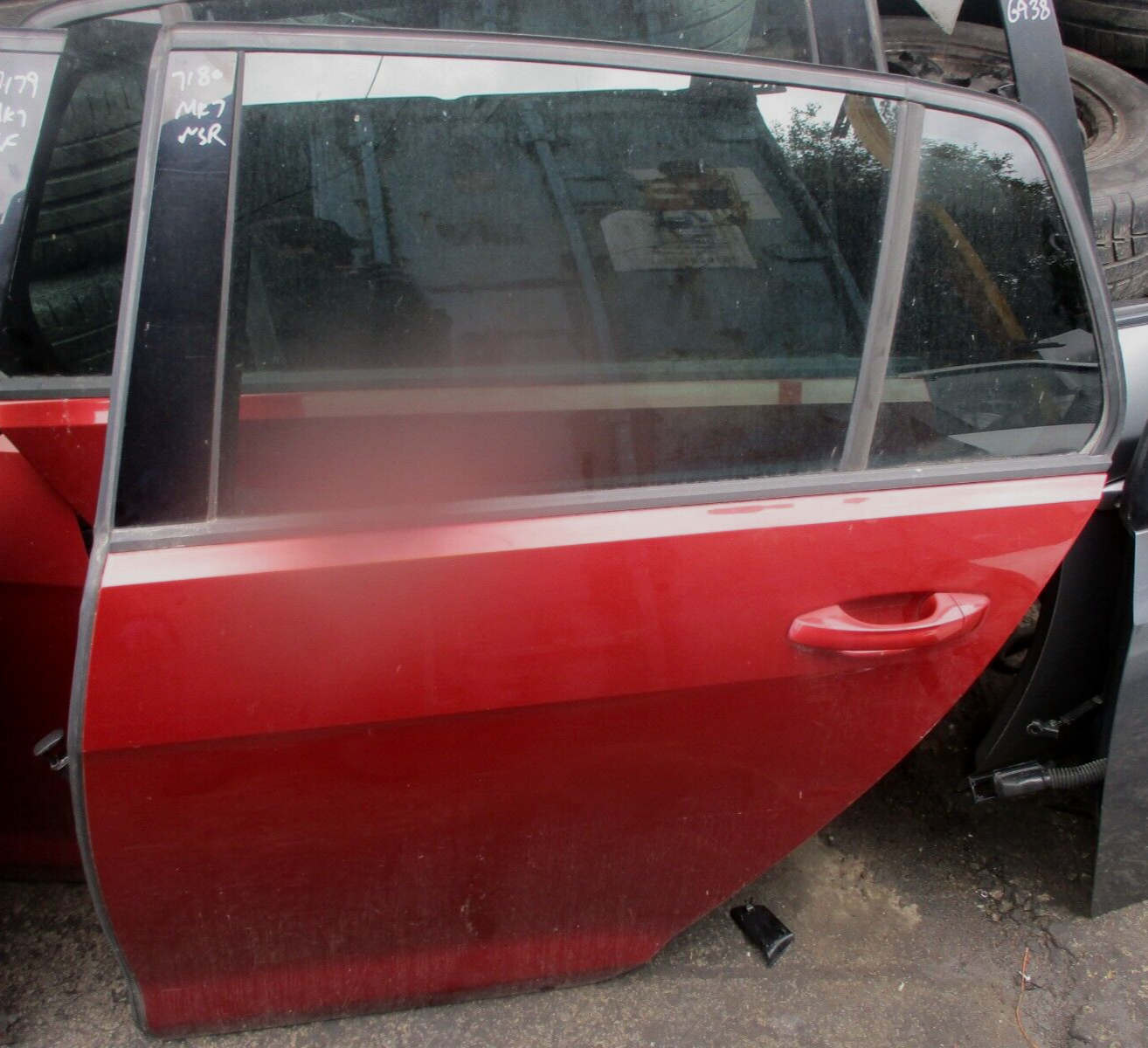 2015 GENUINE VW GOF MK7 REAR LEFT PASSENGER SIDE BARE SHELL DOOR NSR